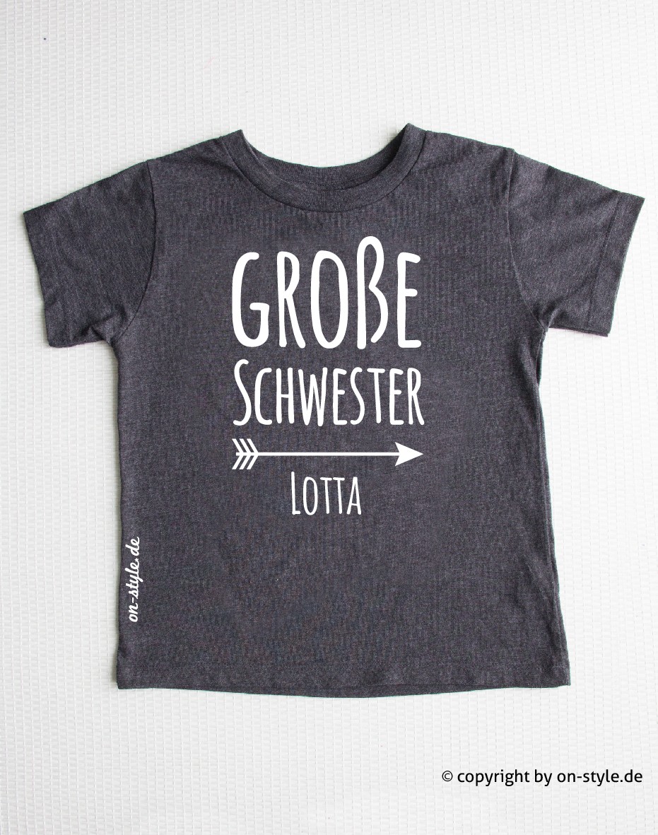 Geschwistershirt Pfeil - große Schwester